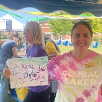 Jamie tie-dye station GLF